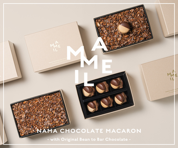 【MAMEIL NAMA CHOCOLATE MACARON】1粒を作るのにのべ1週間かかる生チョコマカロン